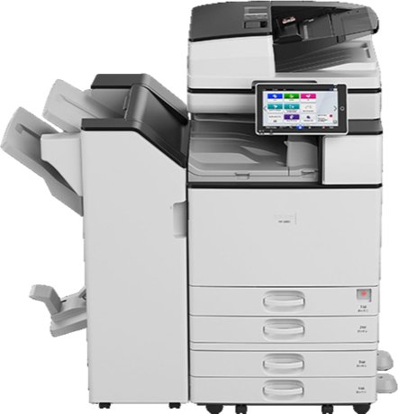 Multifunction printer with finisher for lease
